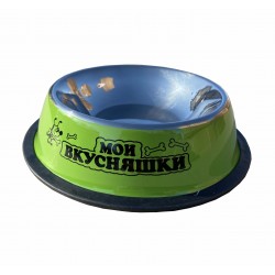 Non-slip steel dog bowl 18 cm