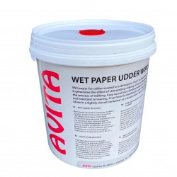 Wet paper udder wipes in a bucket 800 leaves 20x20 cm