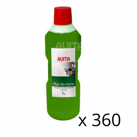 Płyn do mycia urządzeń mleczarskich Zielony 1 l x 360 szt.