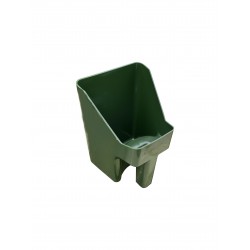 Pala de plástico, apilable verde