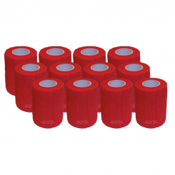 Animal bandage 10 cm x 4.5 m red x 12 pcs.