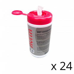Wet wipes for udders in a box of 150 sheets, 20x15 cm x 24