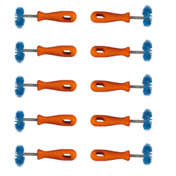 Cepillo para limpiar goma de jeringa - de cuello x 10 uds.
