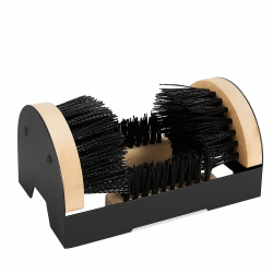 Boot scrubber screw-on