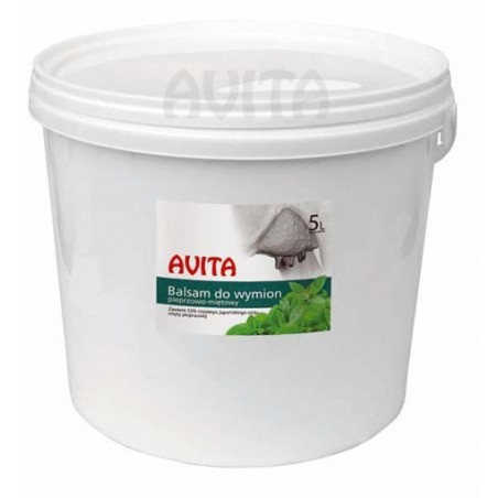 Balsam pieprzowo-mietowy do wymion Avita 5 l