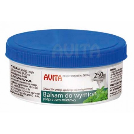 Balsam pieprzowo-mietowy do wymion Avita 250 ml