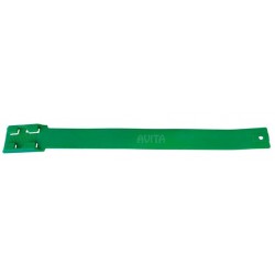 Plastic identification band- green