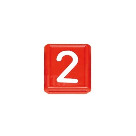 Идентификационный номер "2", красный, 48 X 59 мм