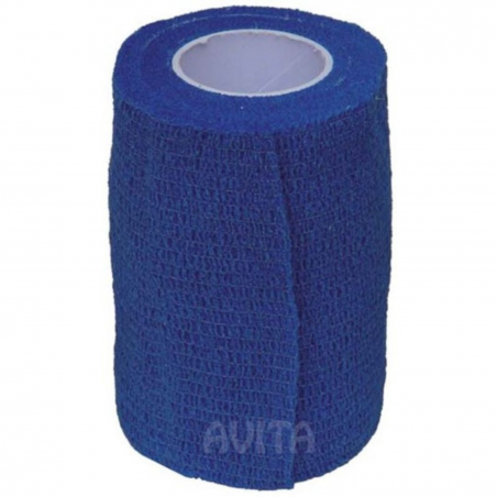 Bandaż dla zwierząt 10 cm x 4,5 m niebieski