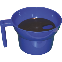 Кружка для предварительного доения с ситом синяя