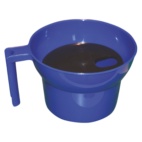 Pre-milk cup with sieve (blue)