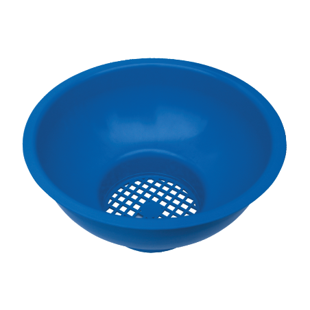 Plastic strainer fi 125 mm - blue - set