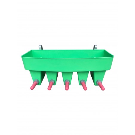 Plastic drinker for lamband goat with 5 nipples - 10 liters