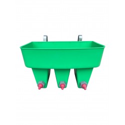 Plastic drinker for lamb and goat with 3 nipples - 6.6...