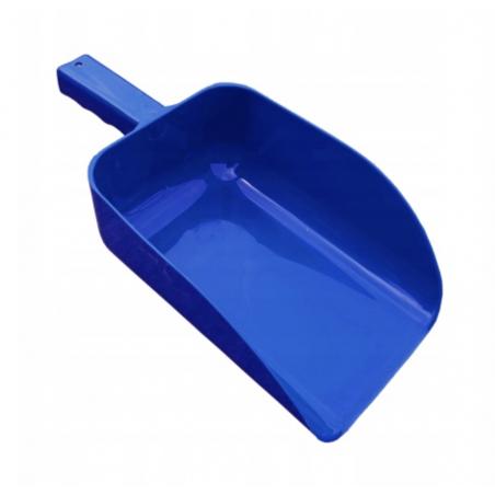 Blue feed scoop