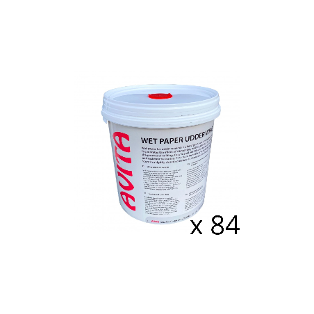 Wet paper udder wipes in a bucket 800 leaves 20x20 cm x 84 pcs.
