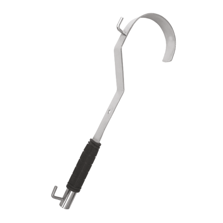 Steel, pneumatic type hanger of the milking apparatus