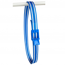 Premium identification collar with plastic buckle 130