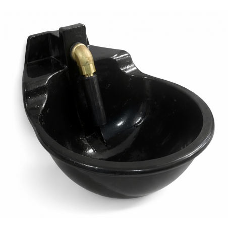 Cast iron drinking bowl with pipe valve 2,5 L