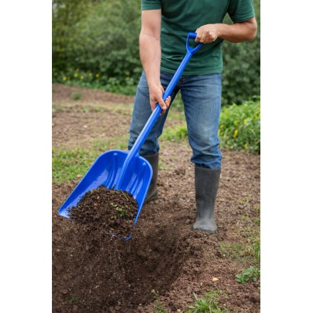 Plastic one-piece shovel large